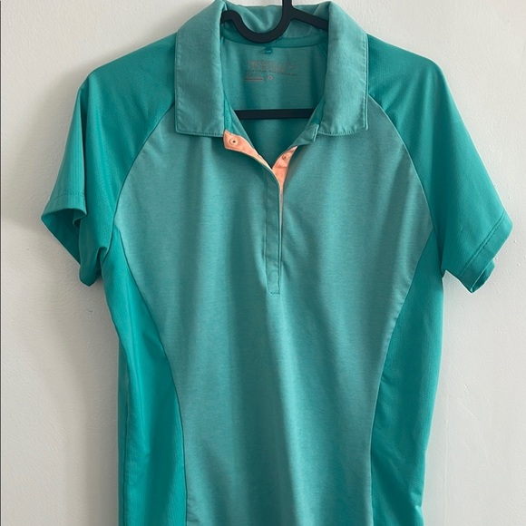 Nike Golf turquoise Fitted Polo Jersey - Picture 1 of 5